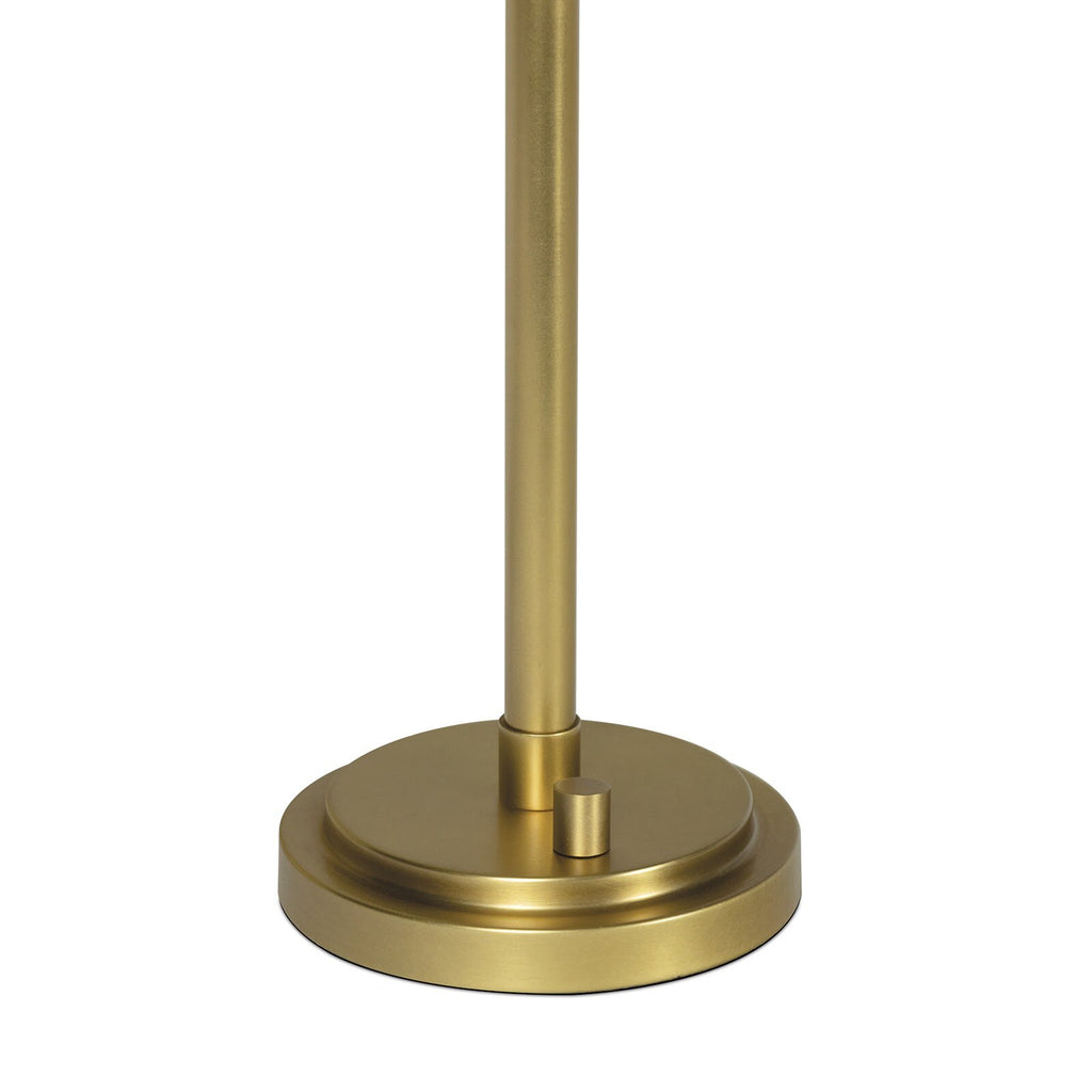 Polly Buffet Lamp | Natural Brass | Rattan Shade