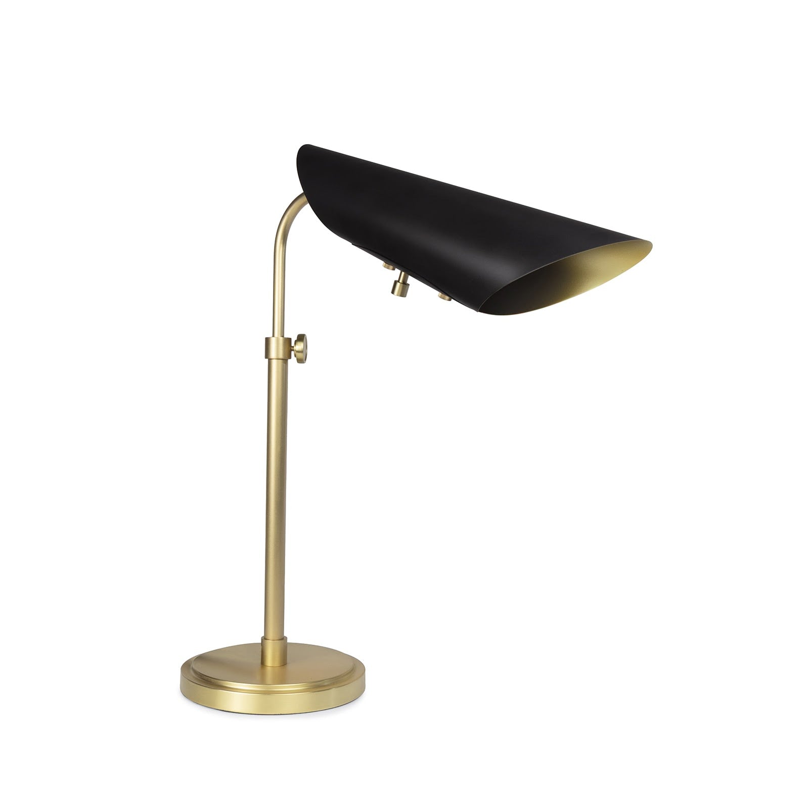Vest Table Lamp | Blackened Brass and Natural Brass