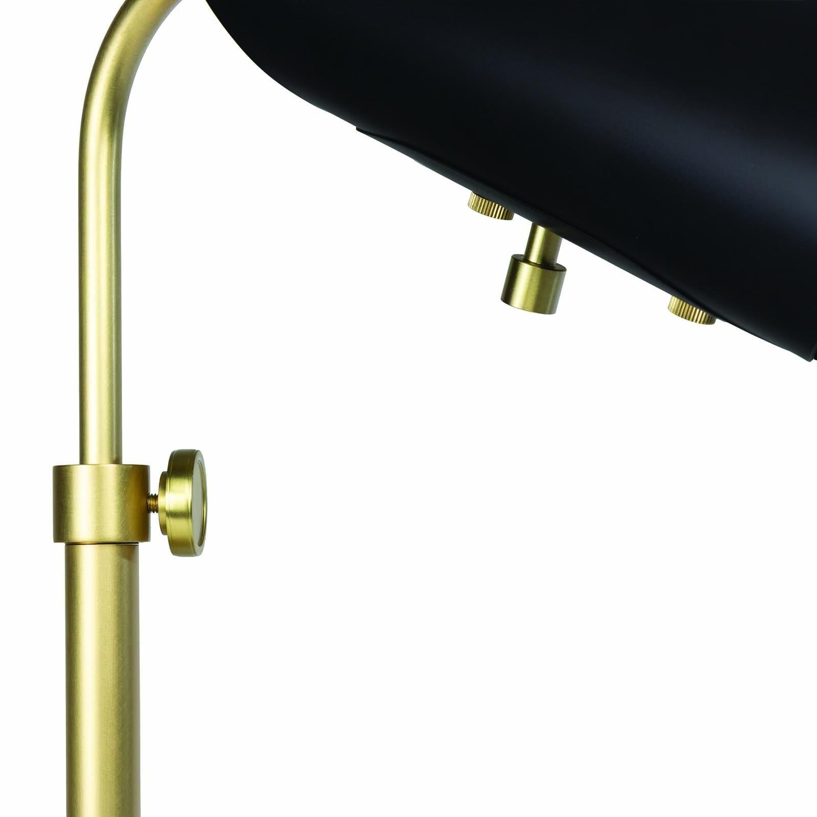 Vest Table Lamp | Blackened Brass and Natural Brass