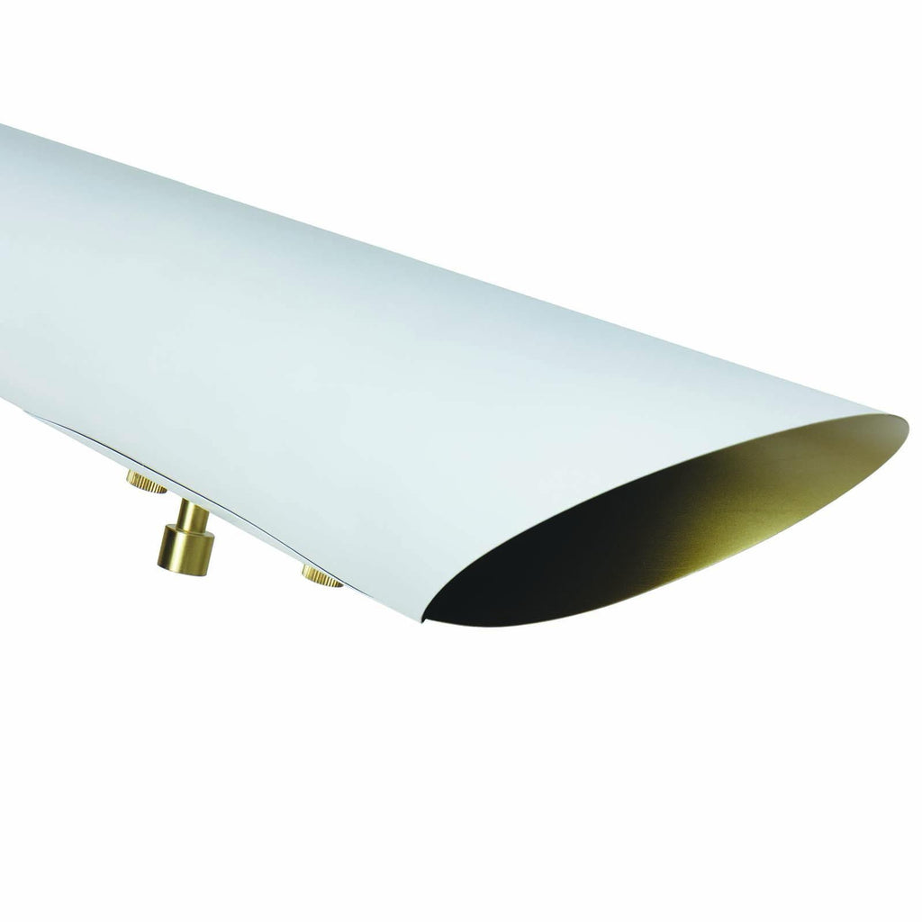 Vest Table Lamp | White and Natural Brass