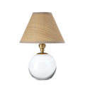 Giorgio Crystal Mini Lamp | Natural Brass | Rattan Shade