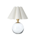 Giorgio Crystal Mini Lamp | Natural Brass | White Shade