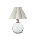 Giorgio Crystal Mini Lamp | Polished Nickel | White Shade