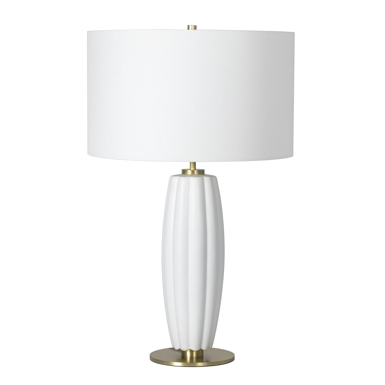 Crocus Ceramic Table Lamp | White
