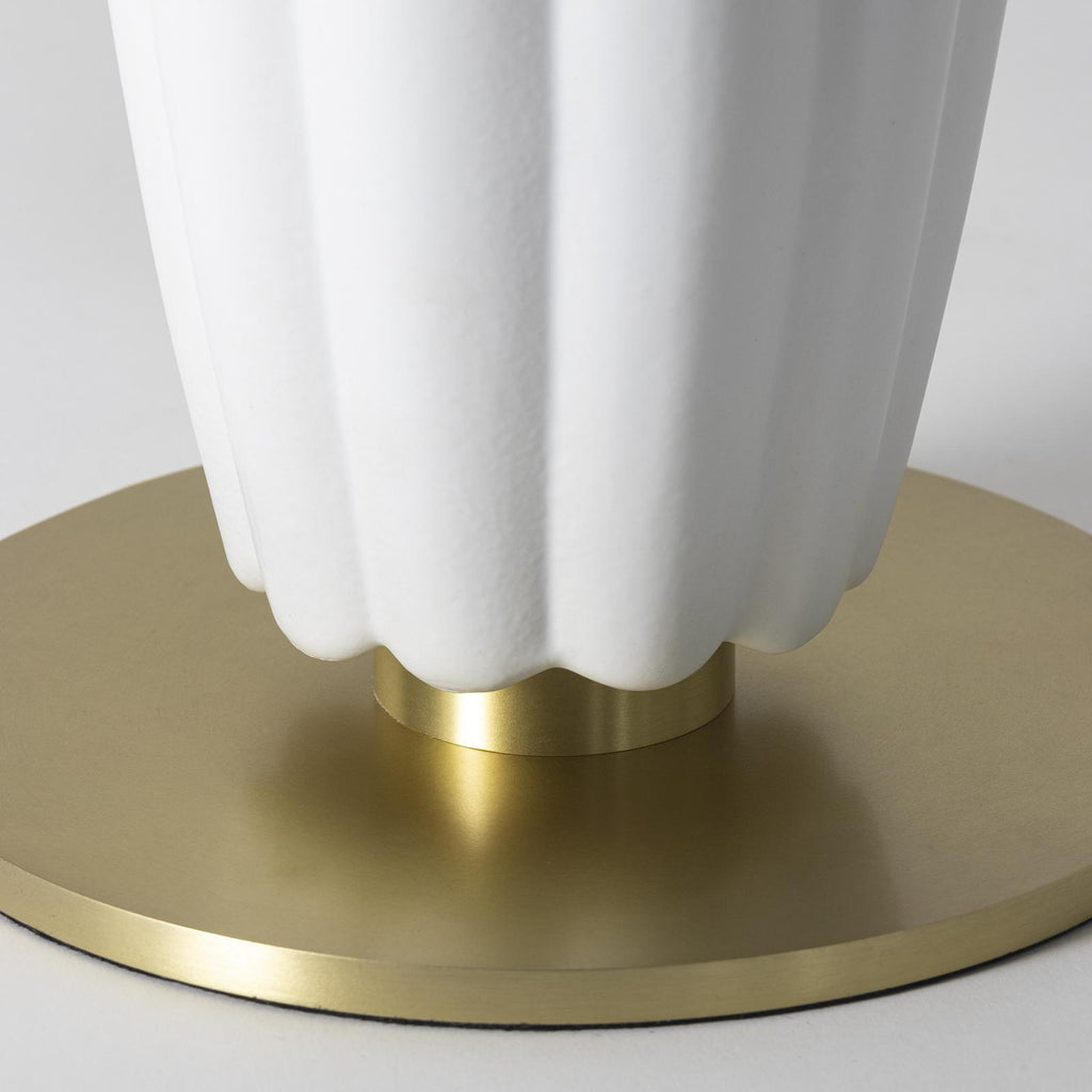Crocus Ceramic Table Lamp | White