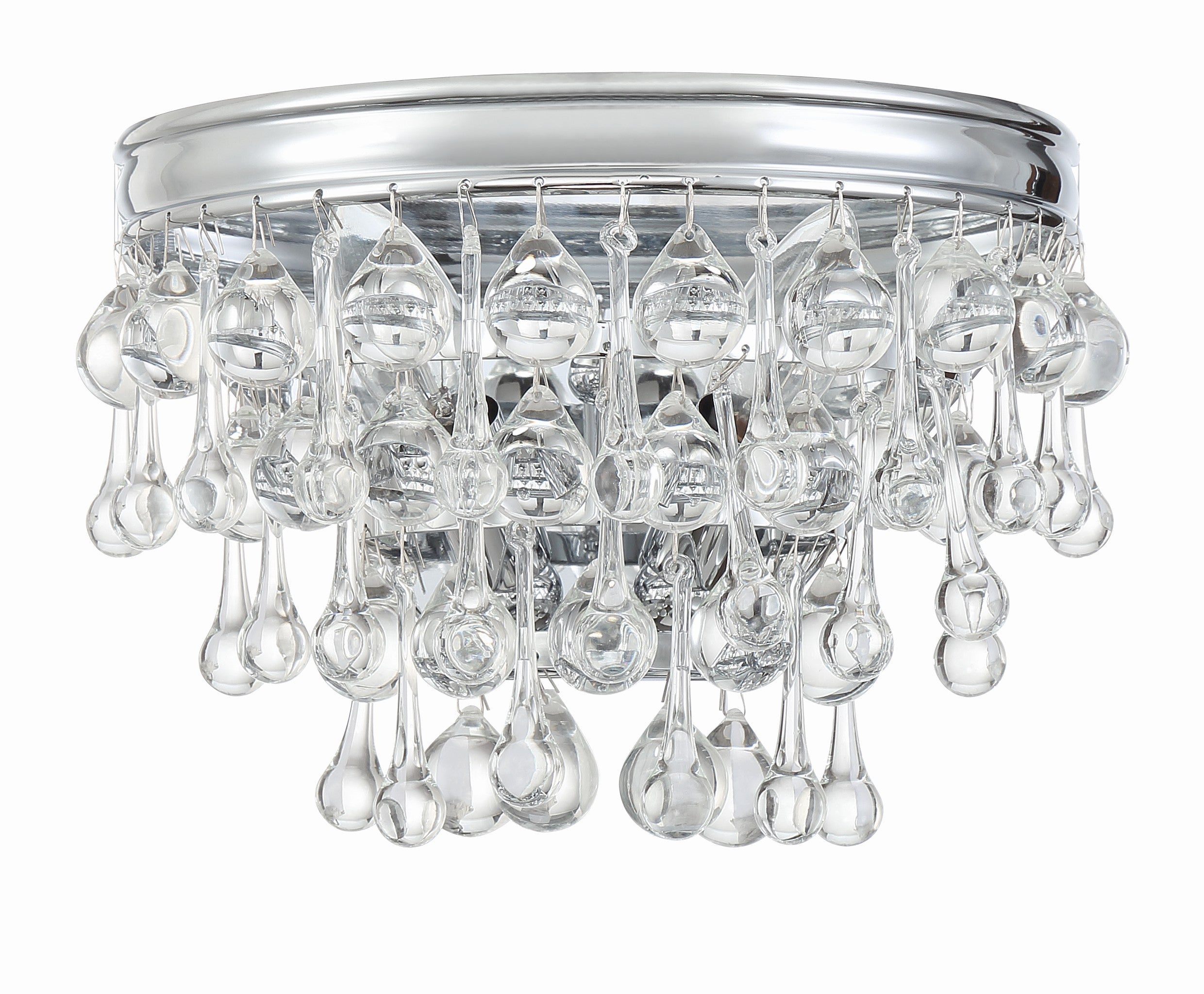 Calypso 10.75'' Crystal Teardrop Polished Chrome Sconce