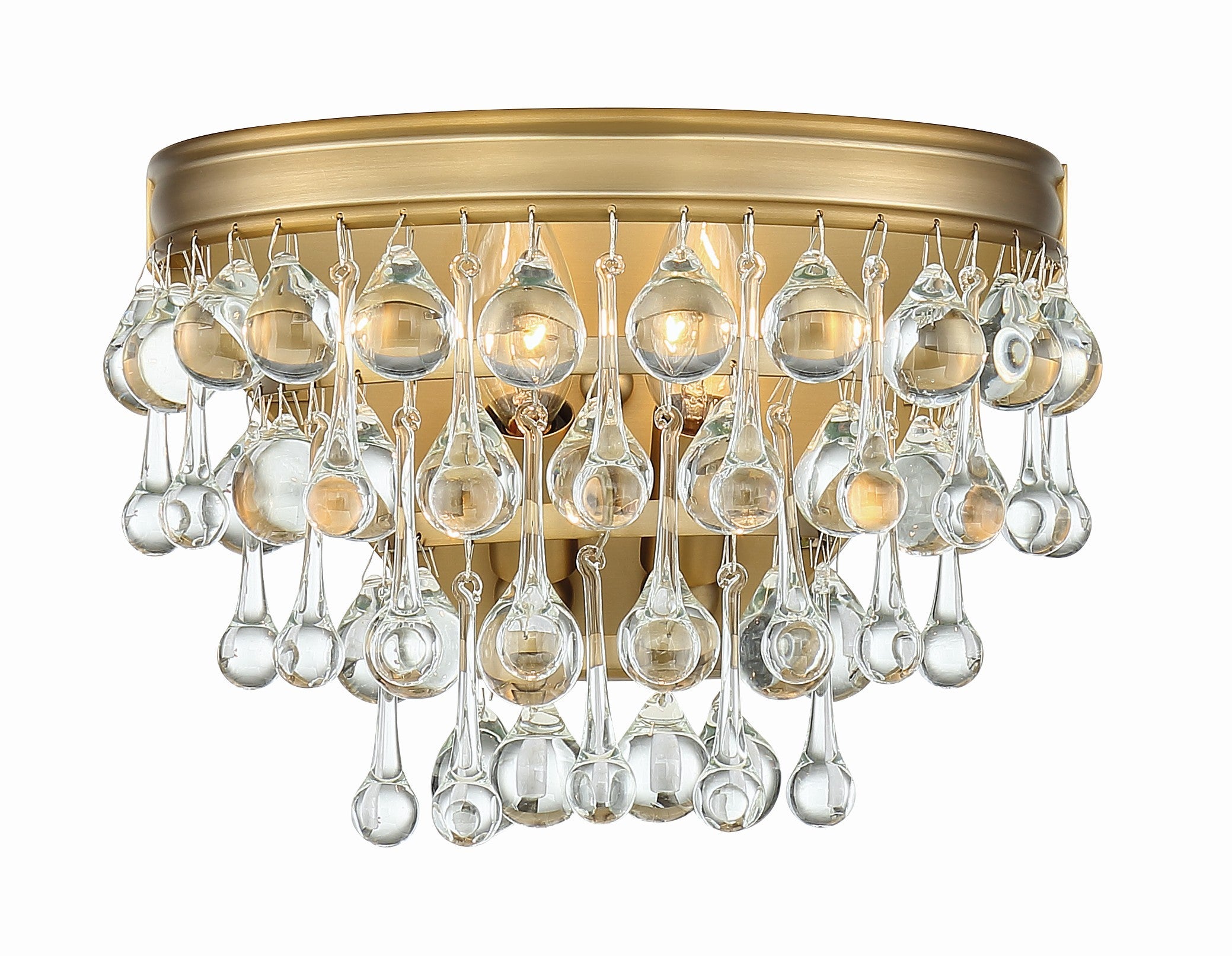 Calypso 10.75'' Crystal Teardrop Vibrant Gold Sconce
