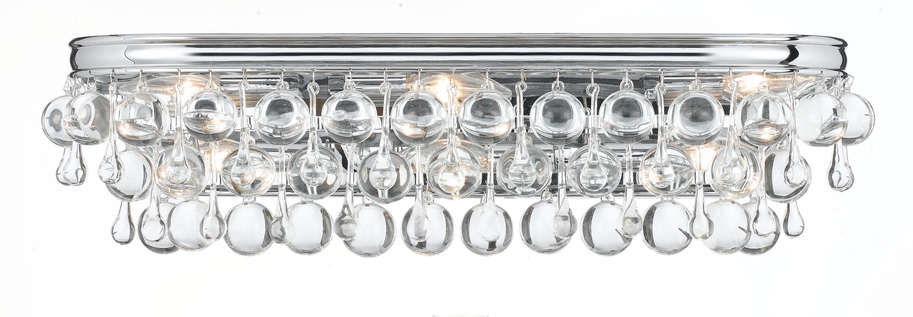 Calypso 23'' Crystal Teardrop Polished Chrome Bathroom Vanity
