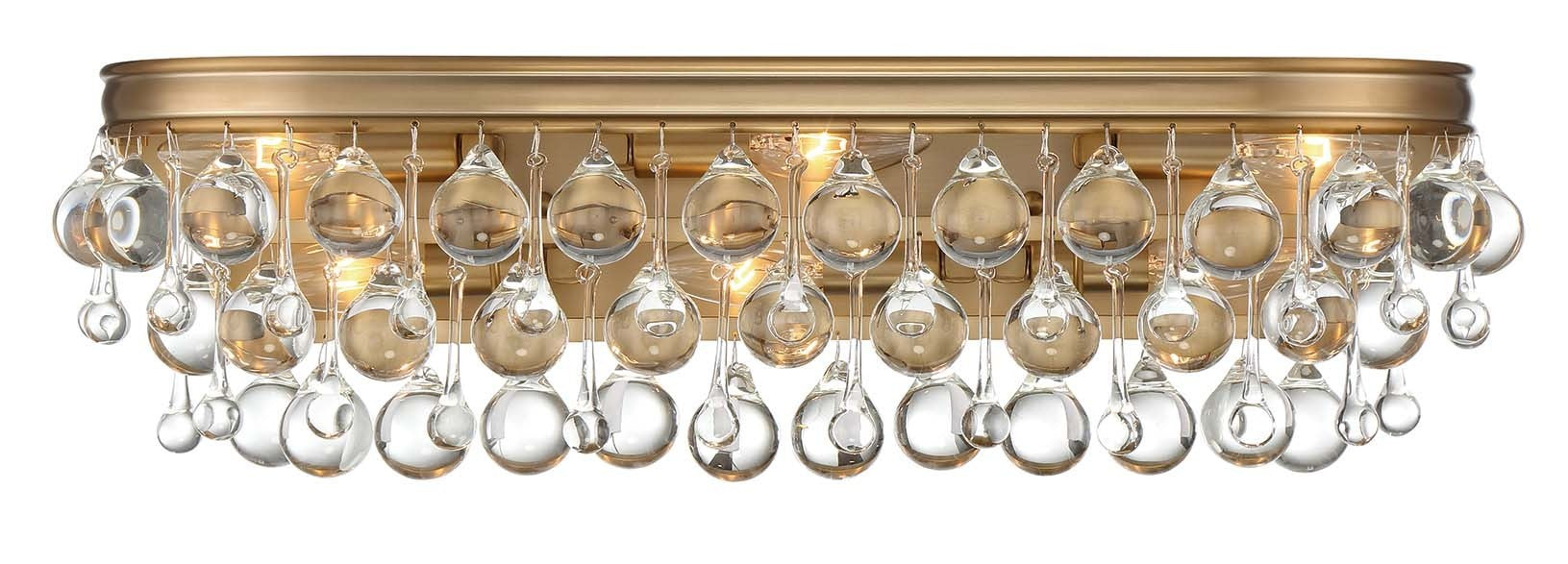 Calypso 23'' Crystal Teardrop Vibrant Gold Bathroom Vanity