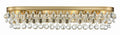 Calypso 33'' Crystal Teardrop Vibrant Gold Bathroom Vanity