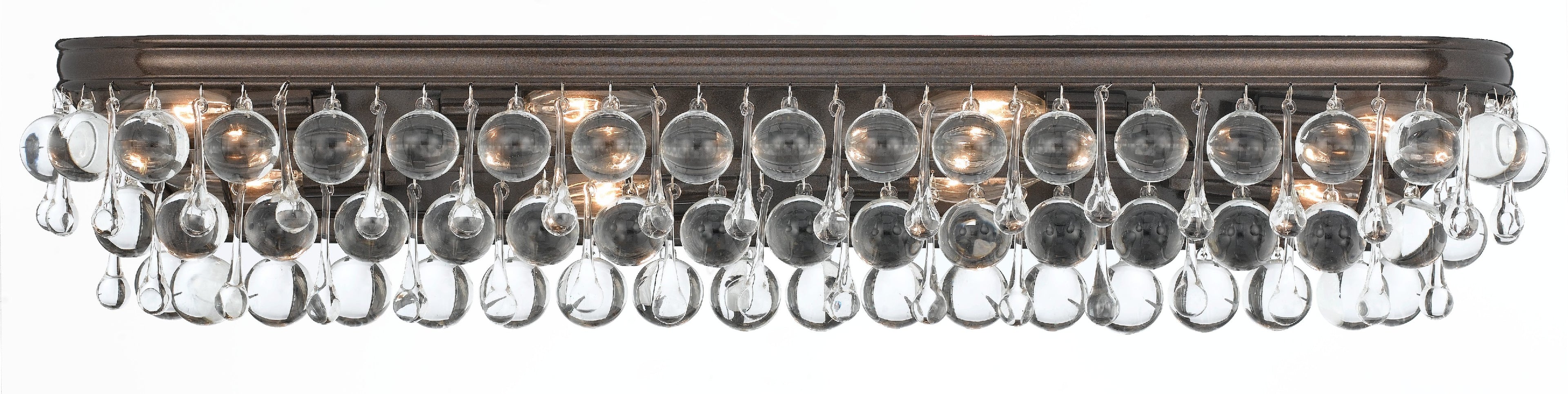 Calypso 33'' Crystal Teardrop Vibrant Bronze Bathroom Vanity