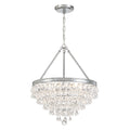 Calypso 20'' Crystal Teardrop Polished Chrome Chandelier