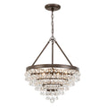 Calypso 20'' Crystal Teardrop Vibrant Bronze Chandelier