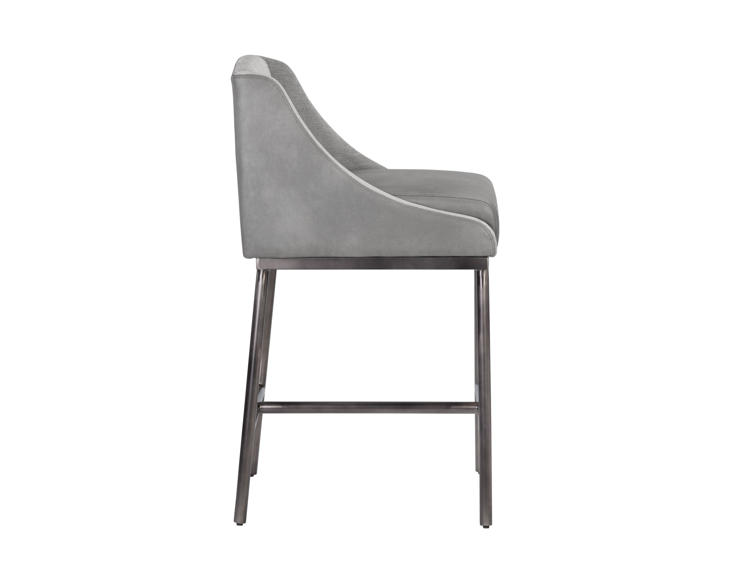 Dalary Counter Stool - Bravo Metal / Polo Club Stone