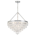 Calypso 25'' Crystal Teardrop Polished Chrome Chandelier