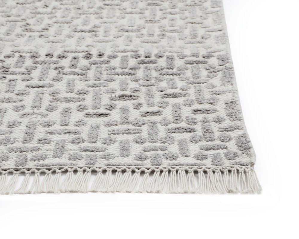 Ingrid Hand-Knotted Rug - Grey / Ivory - 9' X 12'