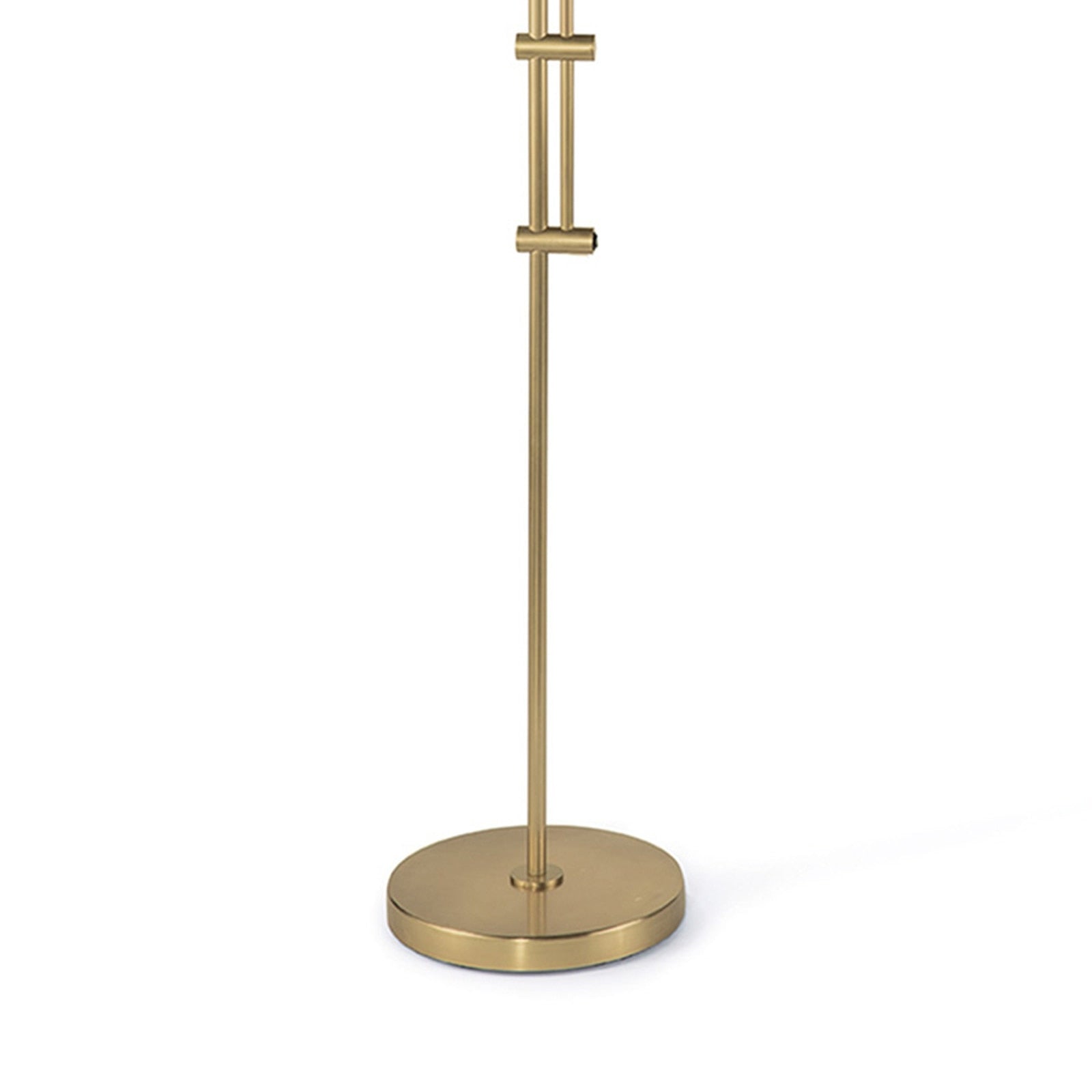 Arc Floor Lamp | Fabric Shade | Natural Brass