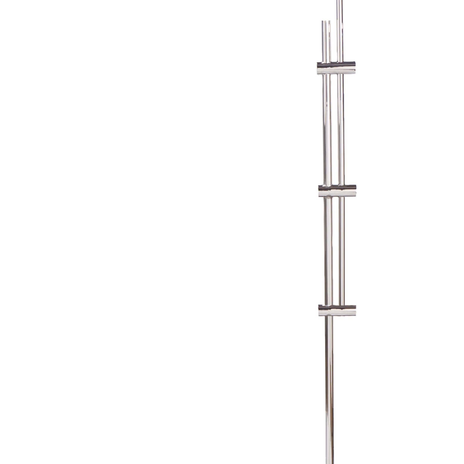 Arc Floor Lamp | Fabric Shade | Polished Nickel