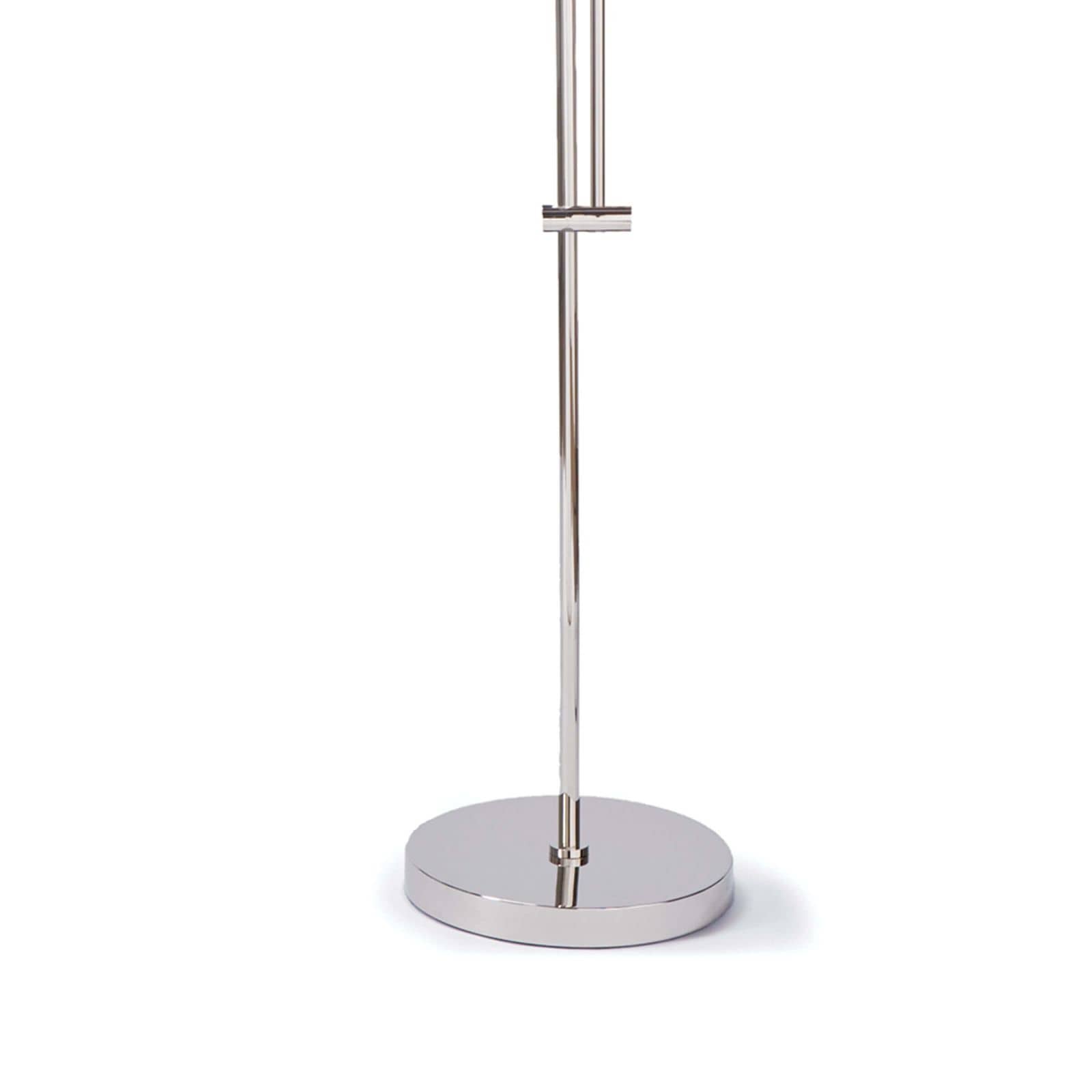 Arc Floor Lamp | Fabric Shade | Polished Nickel