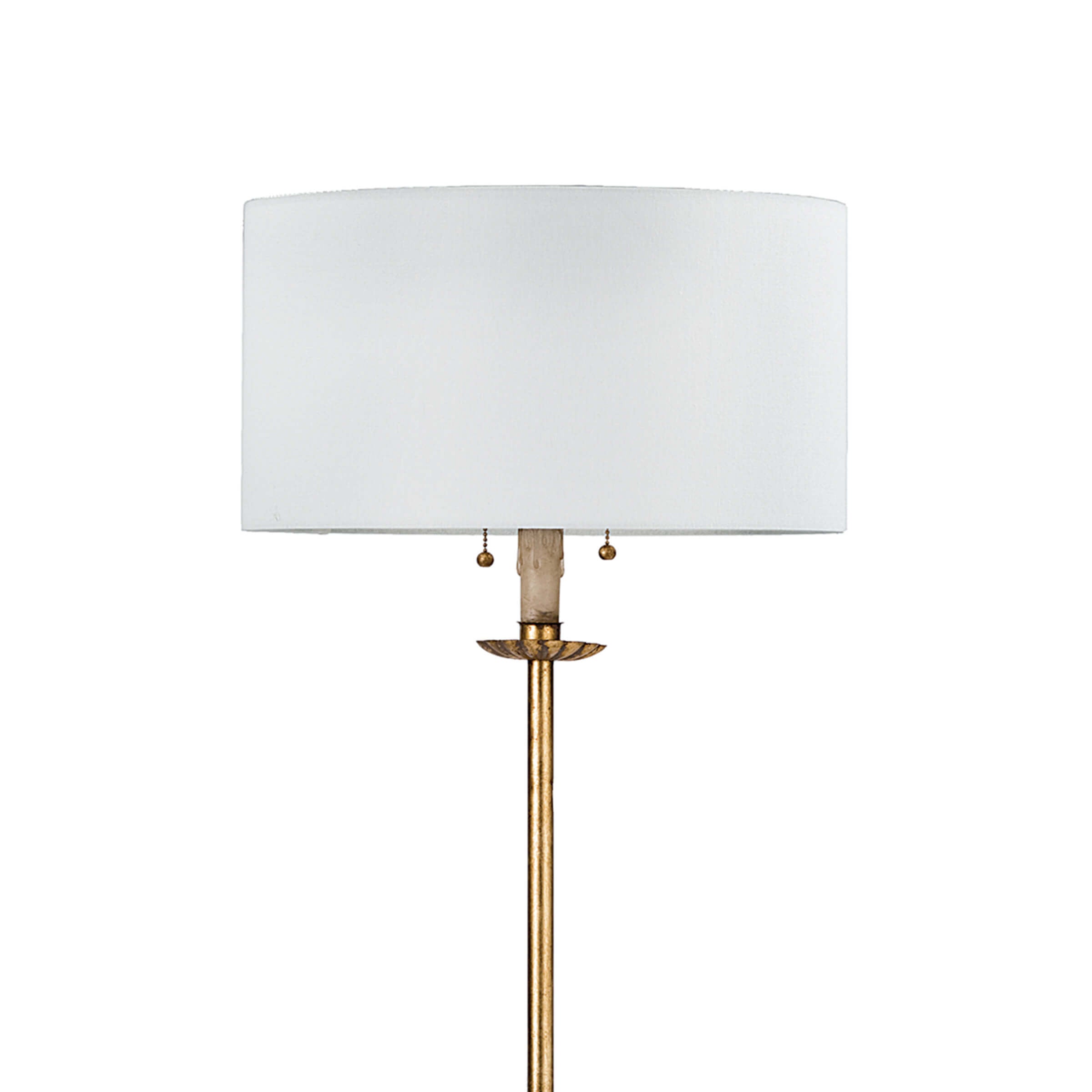 Clove Stem Floor Lamp | Antique Gold Leaf