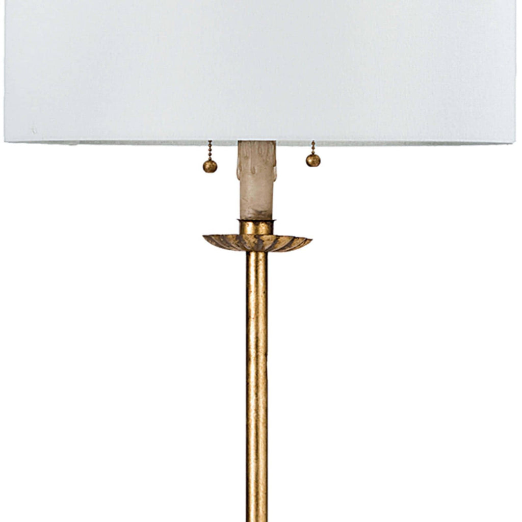 Clove Stem Floor Lamp | Antique Gold Leaf