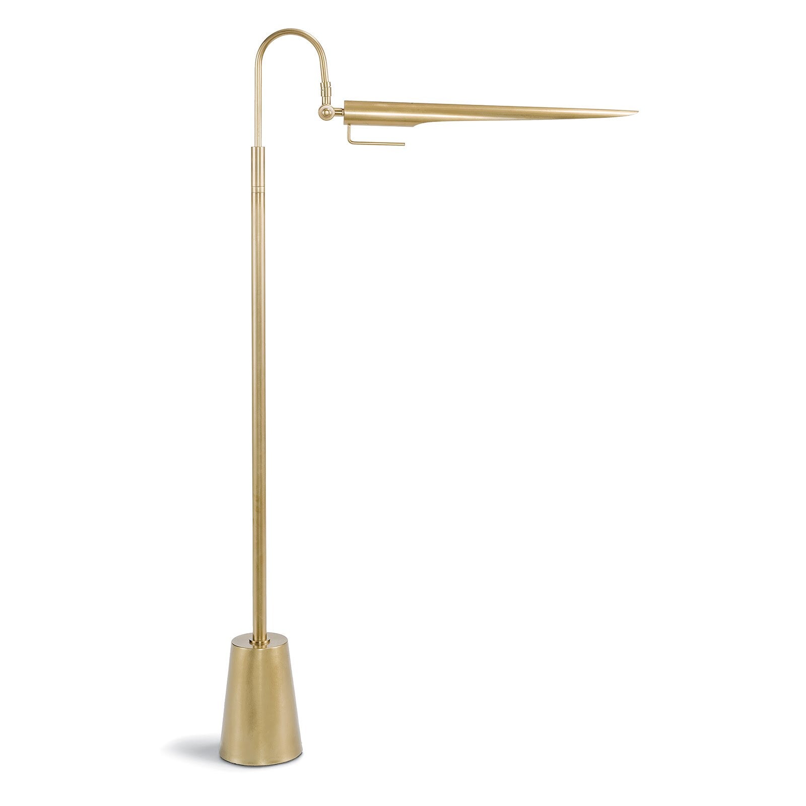 Raven Floor Lamp | Natural Brass