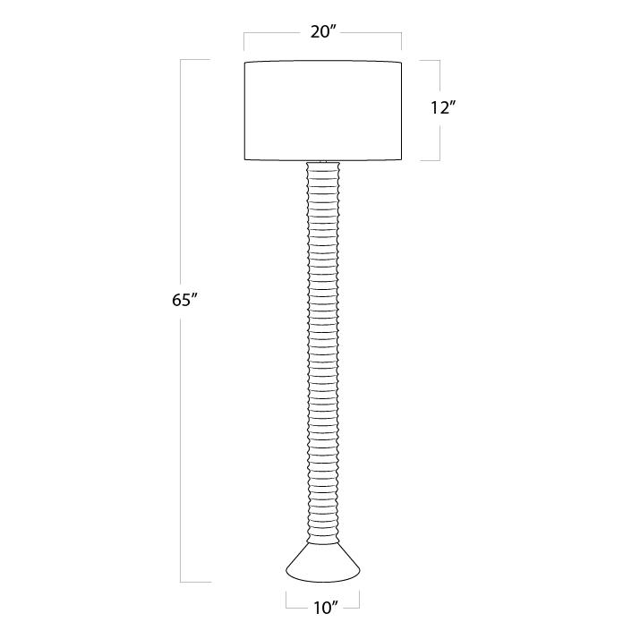 Nabu Metal Floor Lamp | White