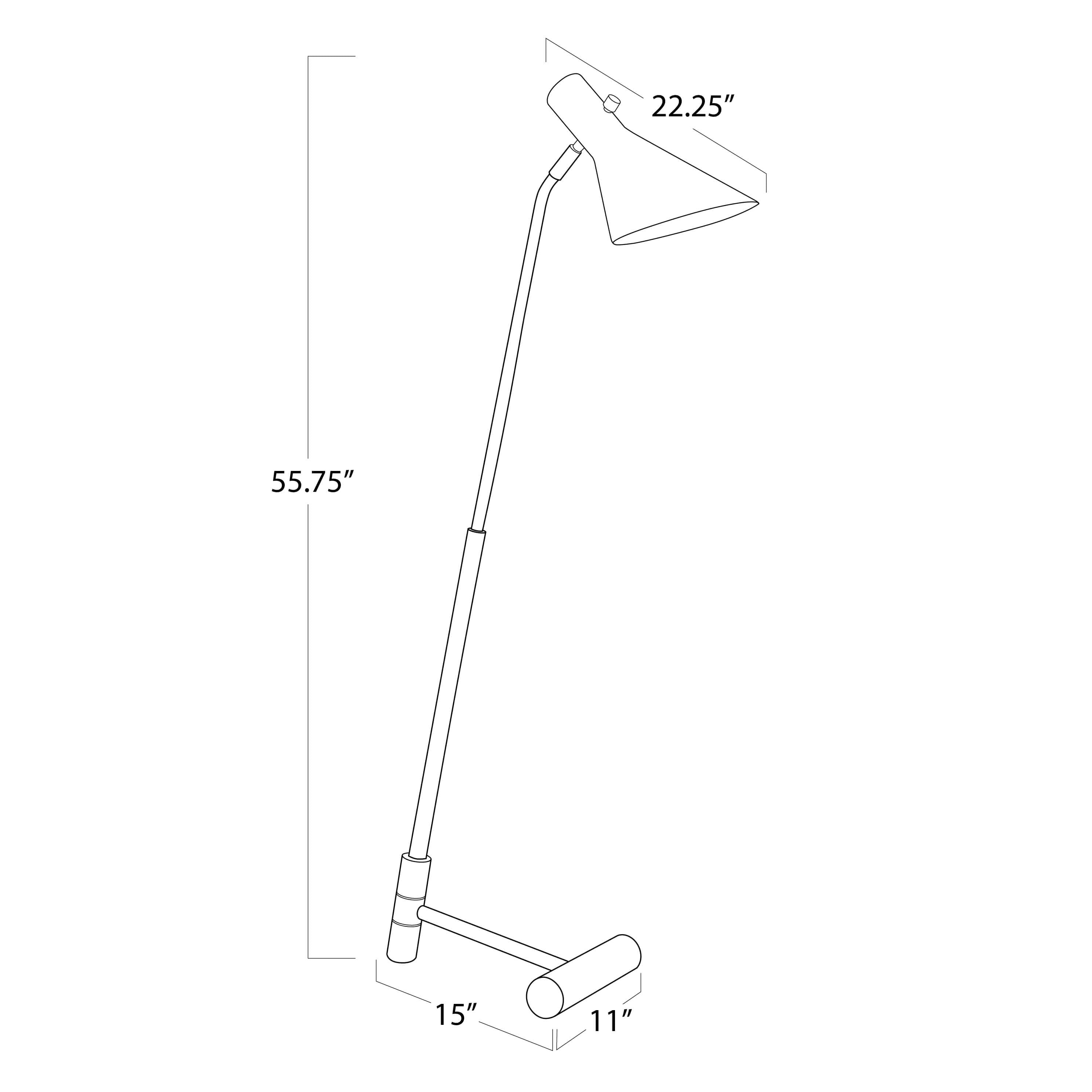Spyder Floor Lamp Spyder Floor Lamp | White and Natural Brass