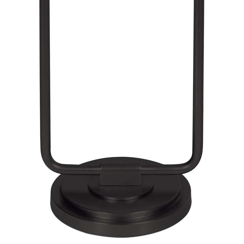 Polly Floor Lamp | Blackened Brass | White Scalloped Shade