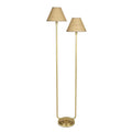 Polly Floor Lamp | Natural Brass | Rattan Shade