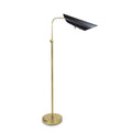Vest Floor Lamp | Blackened Brass and Natural Brass