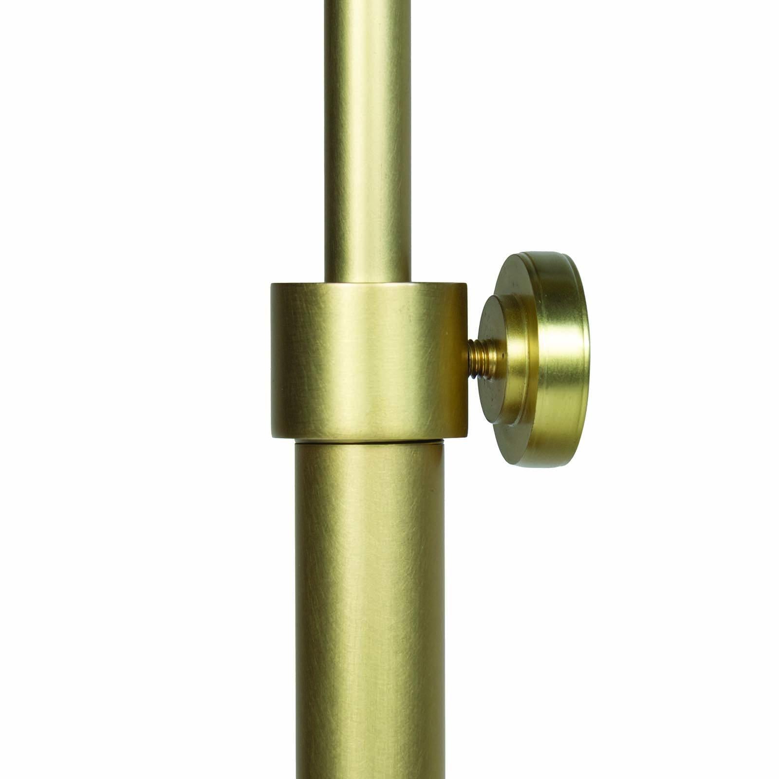 Vest Floor Lamp | White and Natural Brass