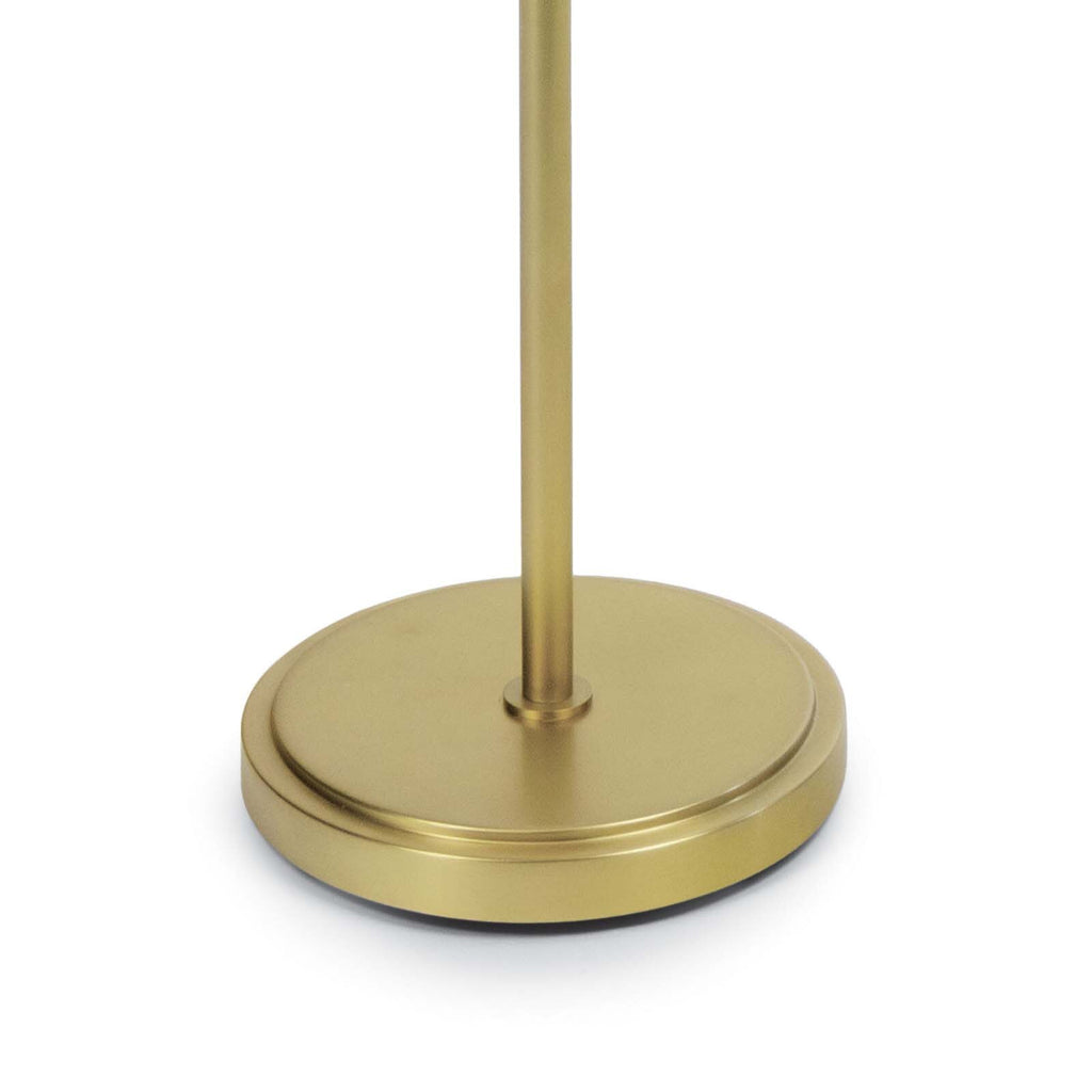Vest Floor Lamp | White and Natural Brass