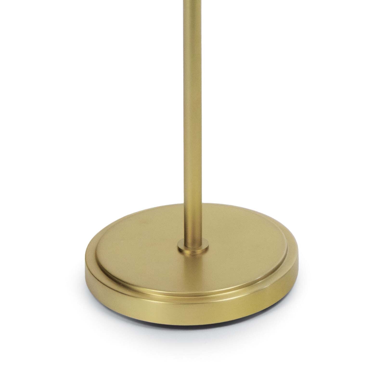 Vest Floor Lamp | White and Natural Brass