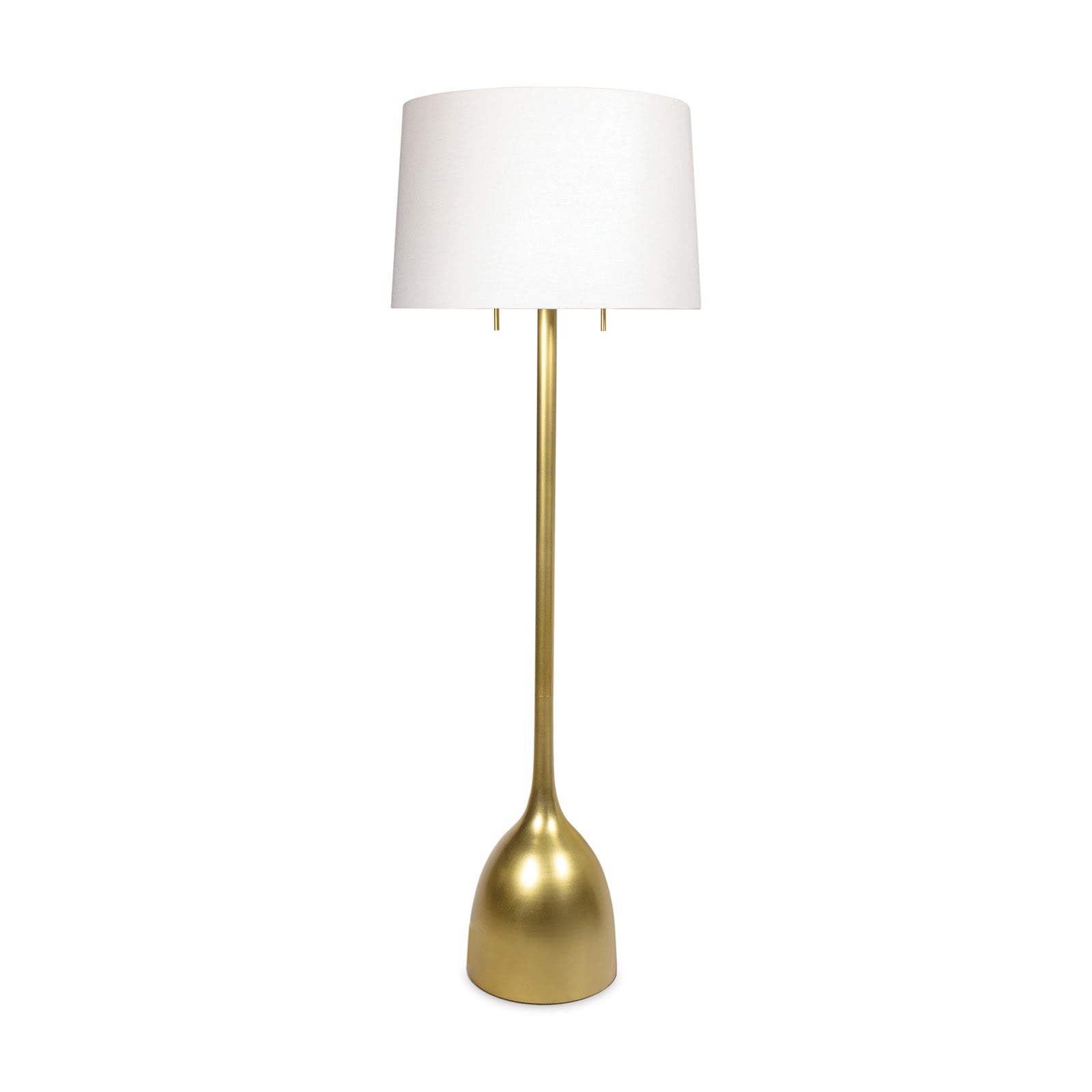 Logan Floor Lamp | Natural Brass