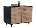 Omari Sideboard - Small - Suede Light Tan Leather