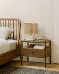 Spindle Bedside Table | Reclaimed Teak | 1 Drawer