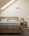 Spindle Bed | Reclaimed Teak | Us Queen | With Slats