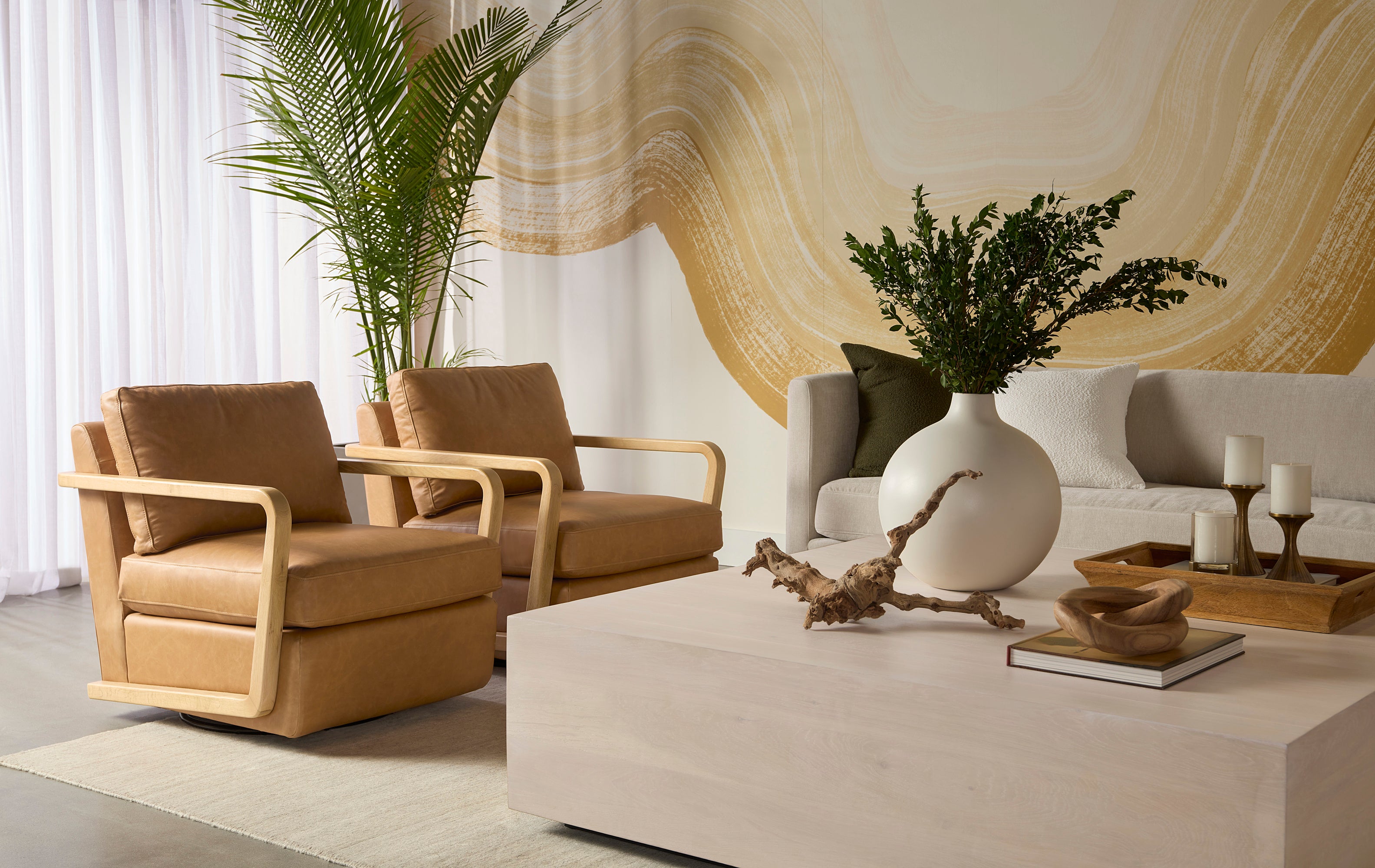 Frezco Coffee Table - Square - Light Oak