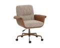 Lomax Office Chair - Holden Dusty Greige / Milliken Cognac