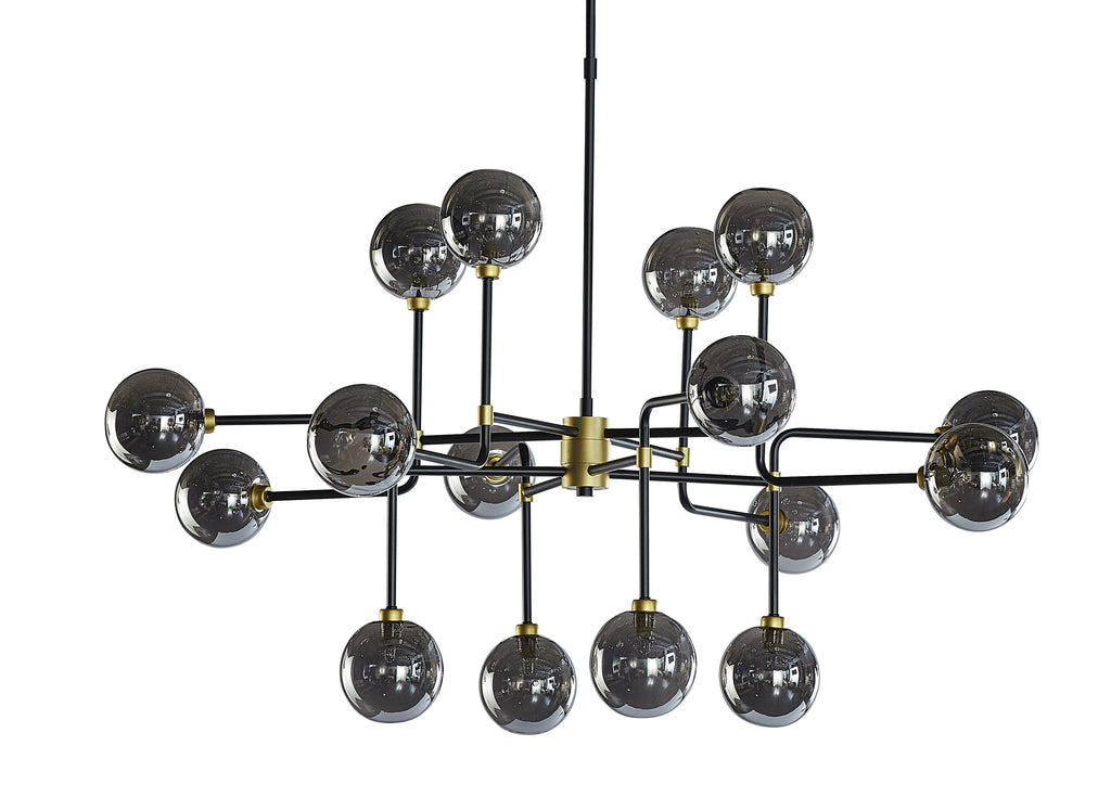 Deimos Chandelier - Large - Smoke Grey