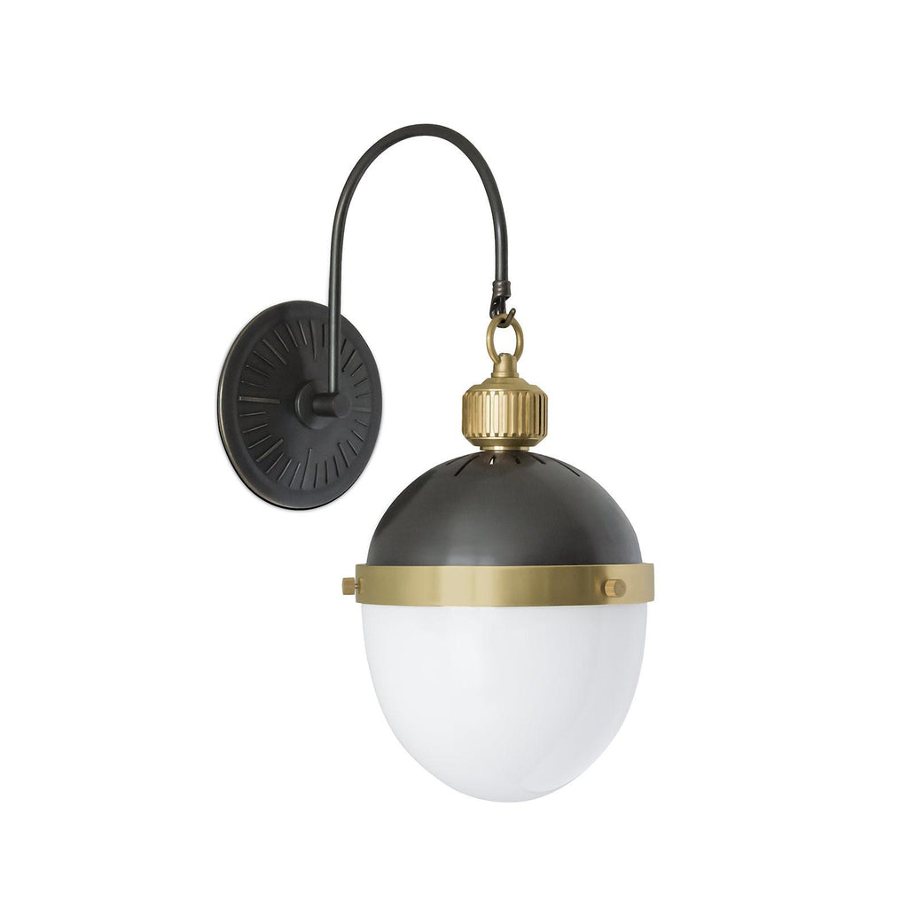 Otis Sconce | Blackened Brass and Natural Brass