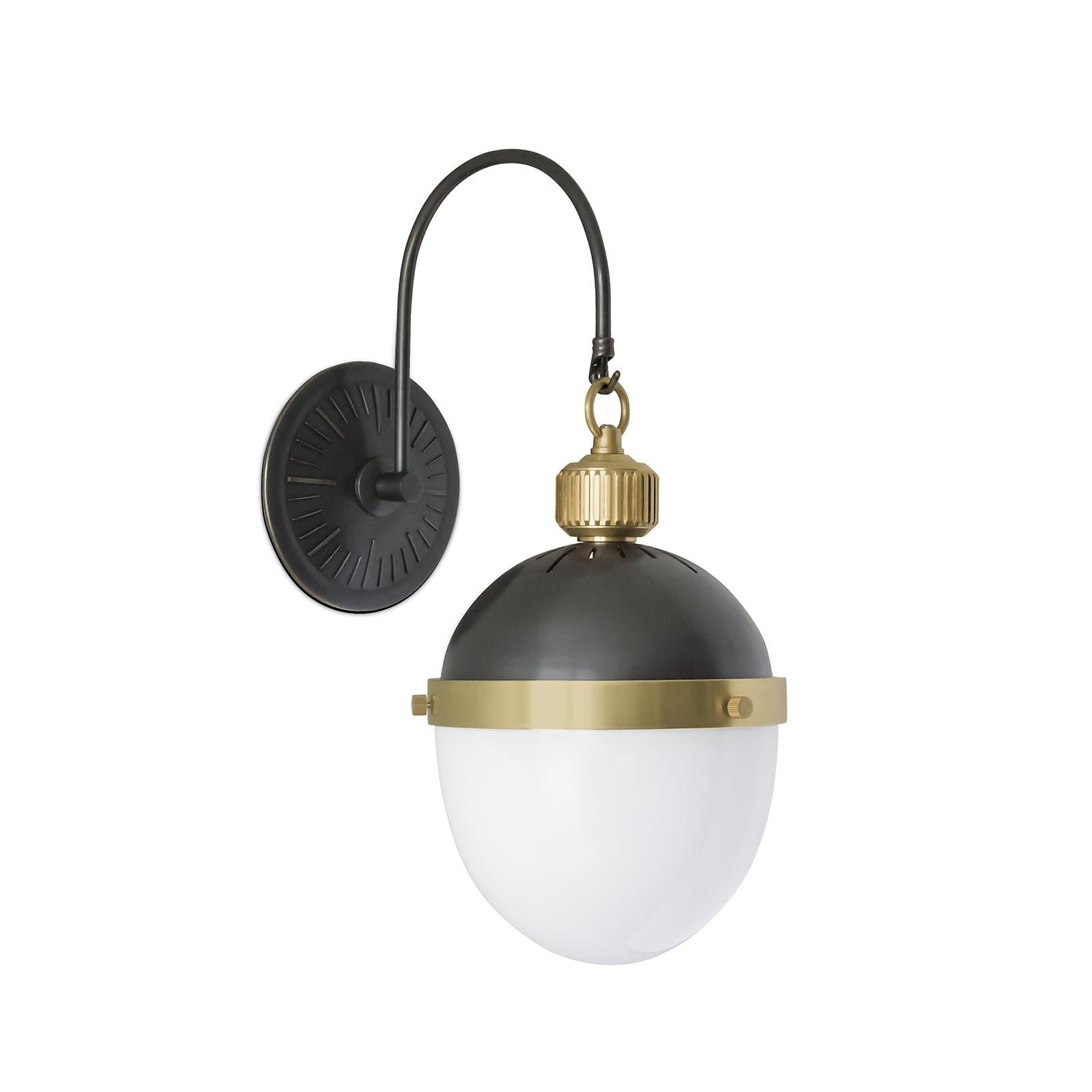Otis Sconce | Blackened Brass and Natural Brass