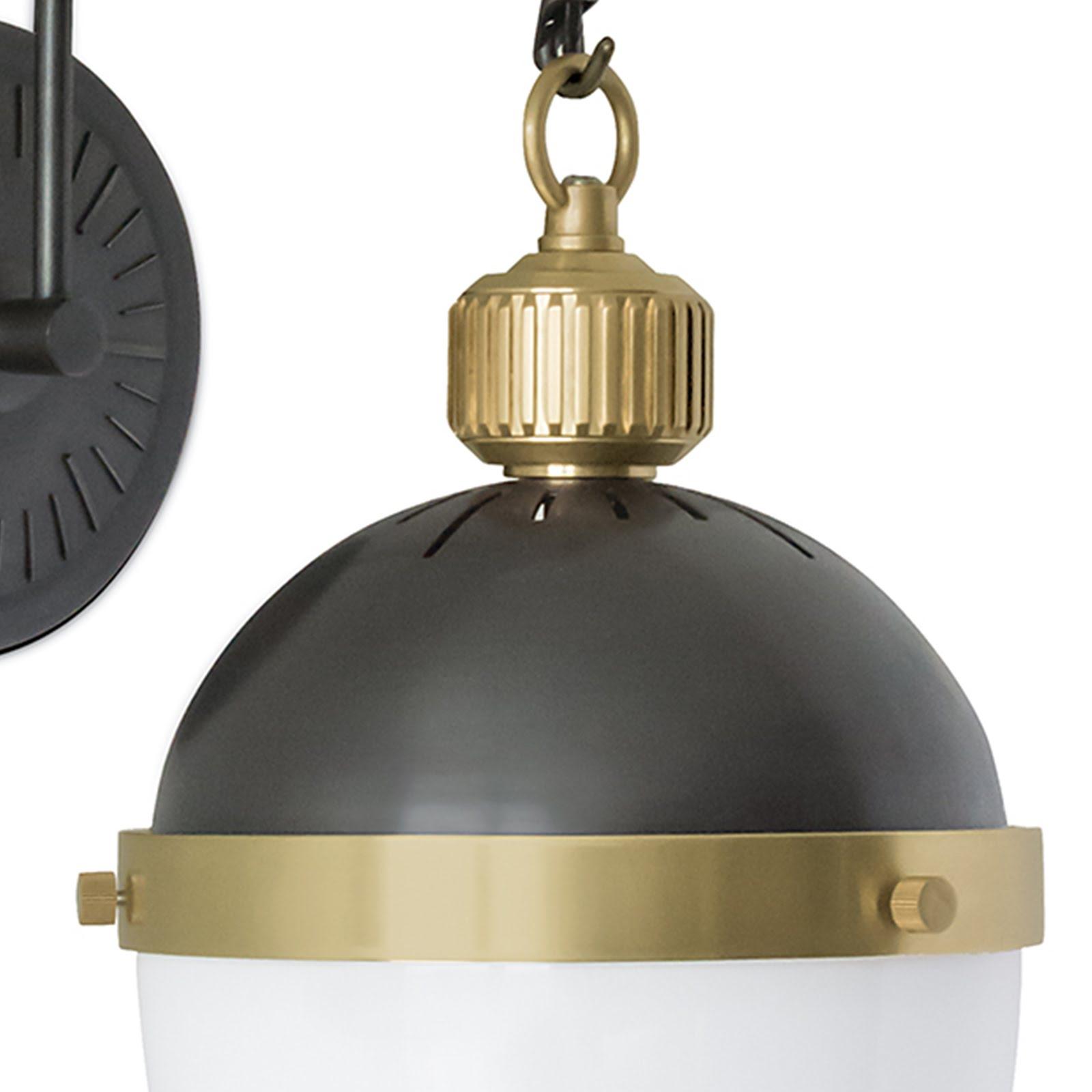 Otis Sconce | Blackened Brass and Natural Brass