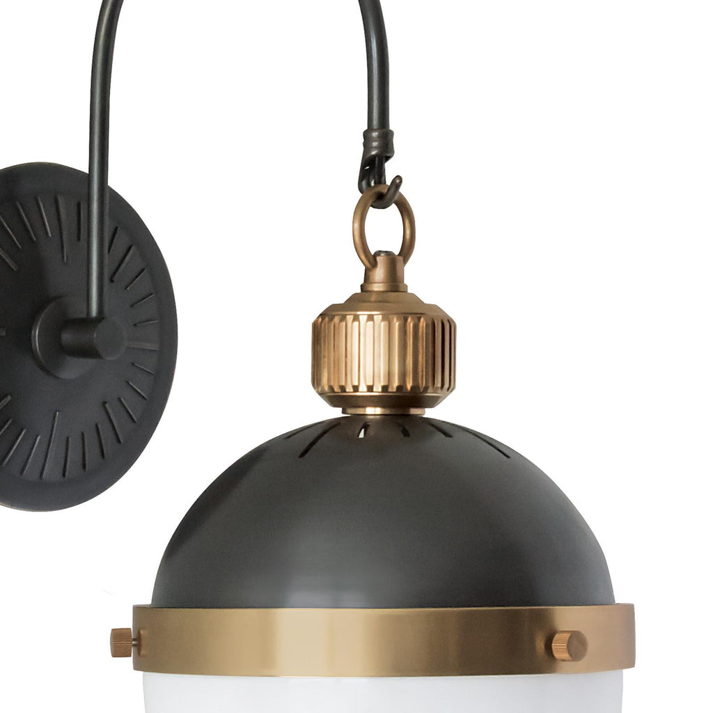 Otis Sconce | Blackened Brass and Natural Brass