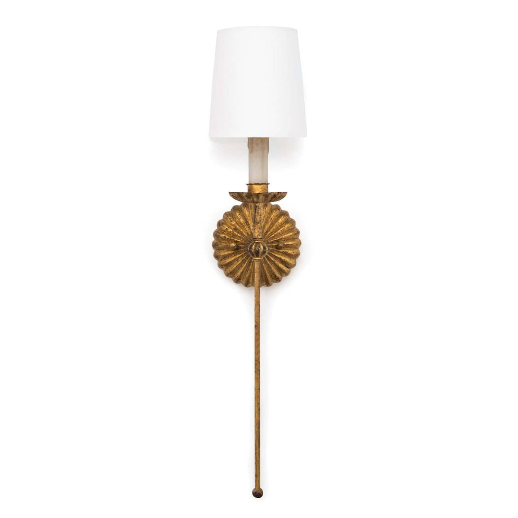 Clove Sconce Single | Antique Gold Leaf