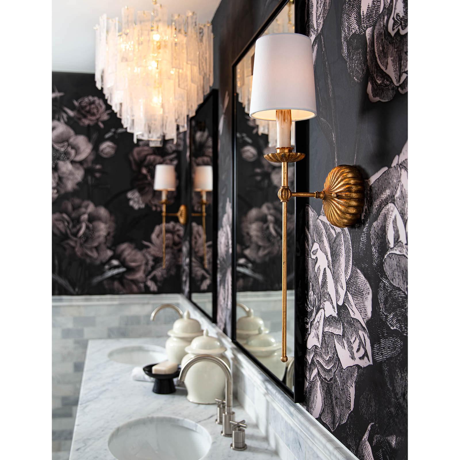 Clove Sconce Single | Antique Gold Leaf