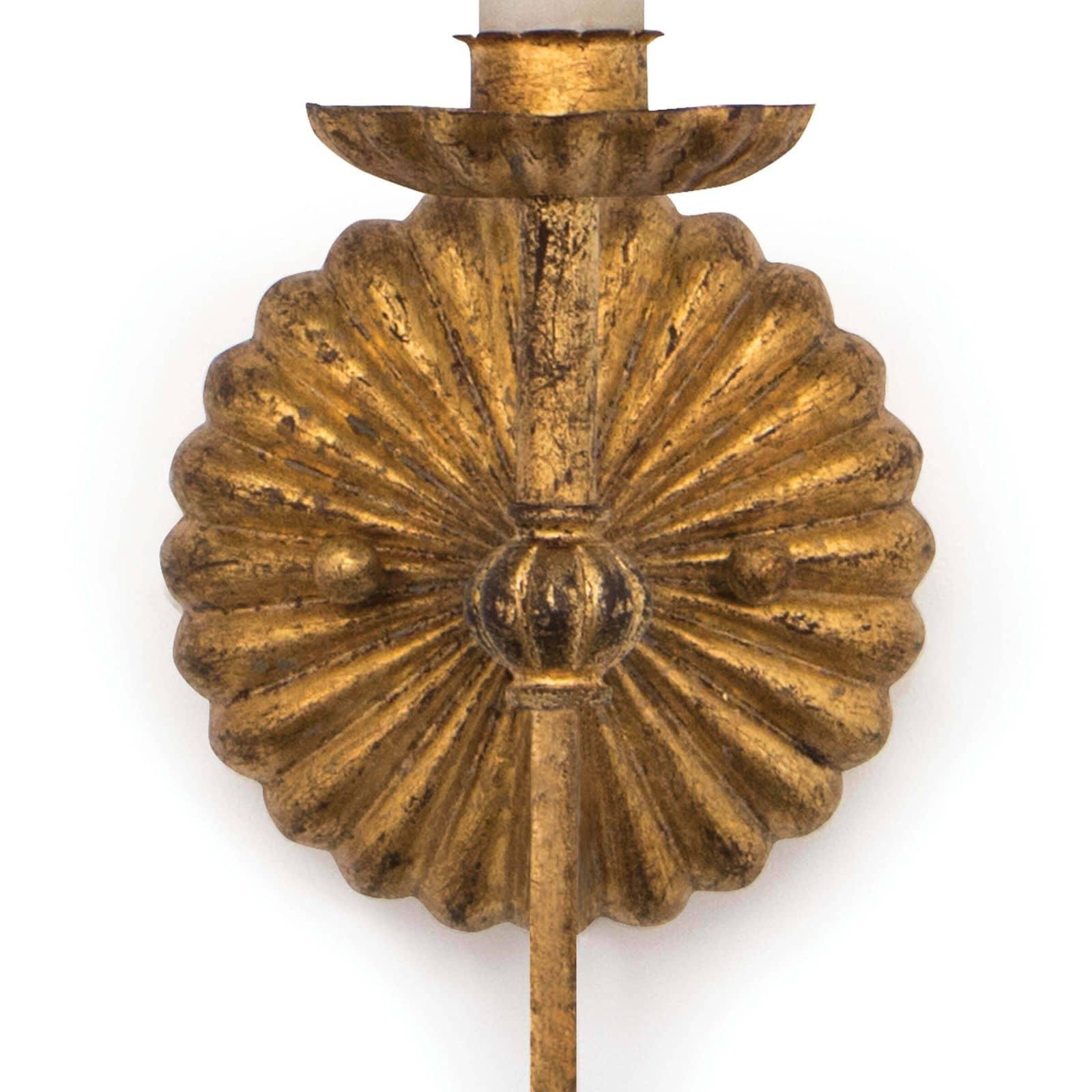 Clove Sconce Single | Antique Gold Leaf