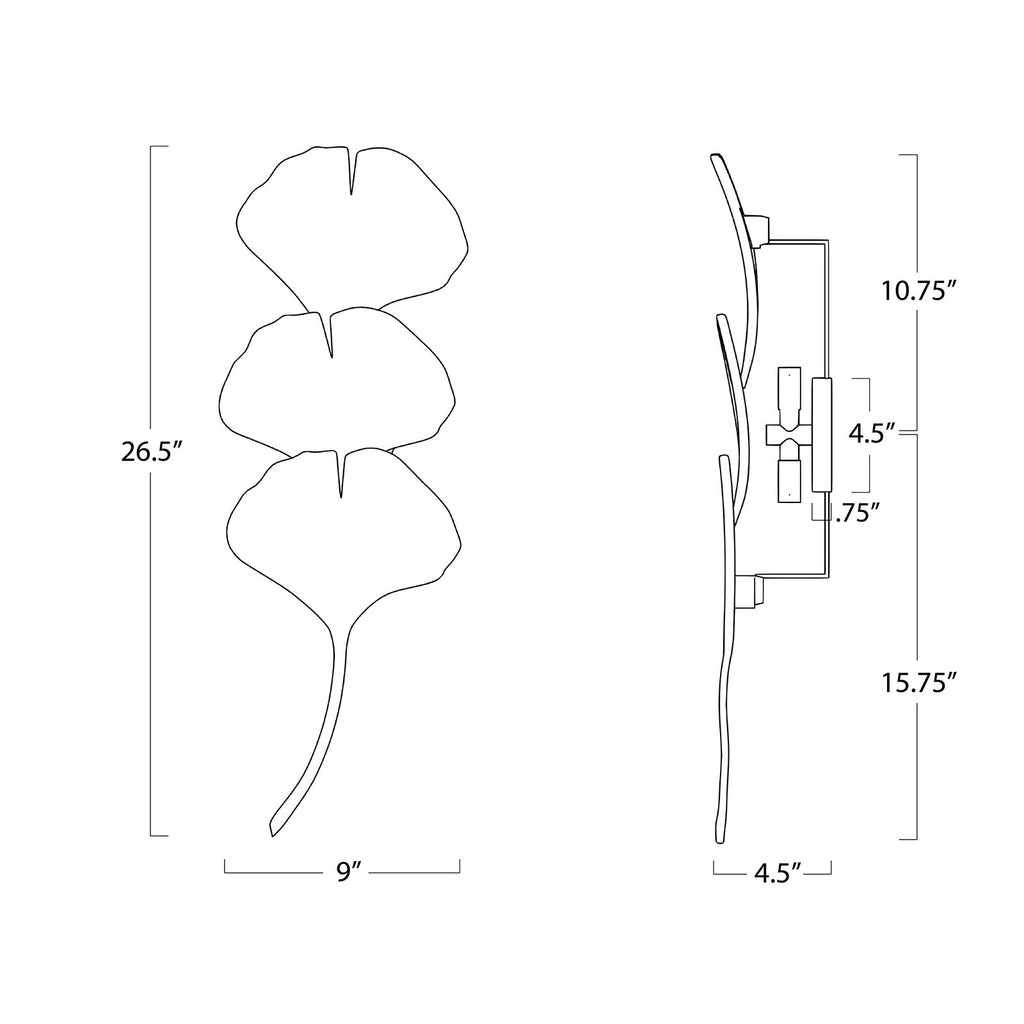 Ginkgo Sconce