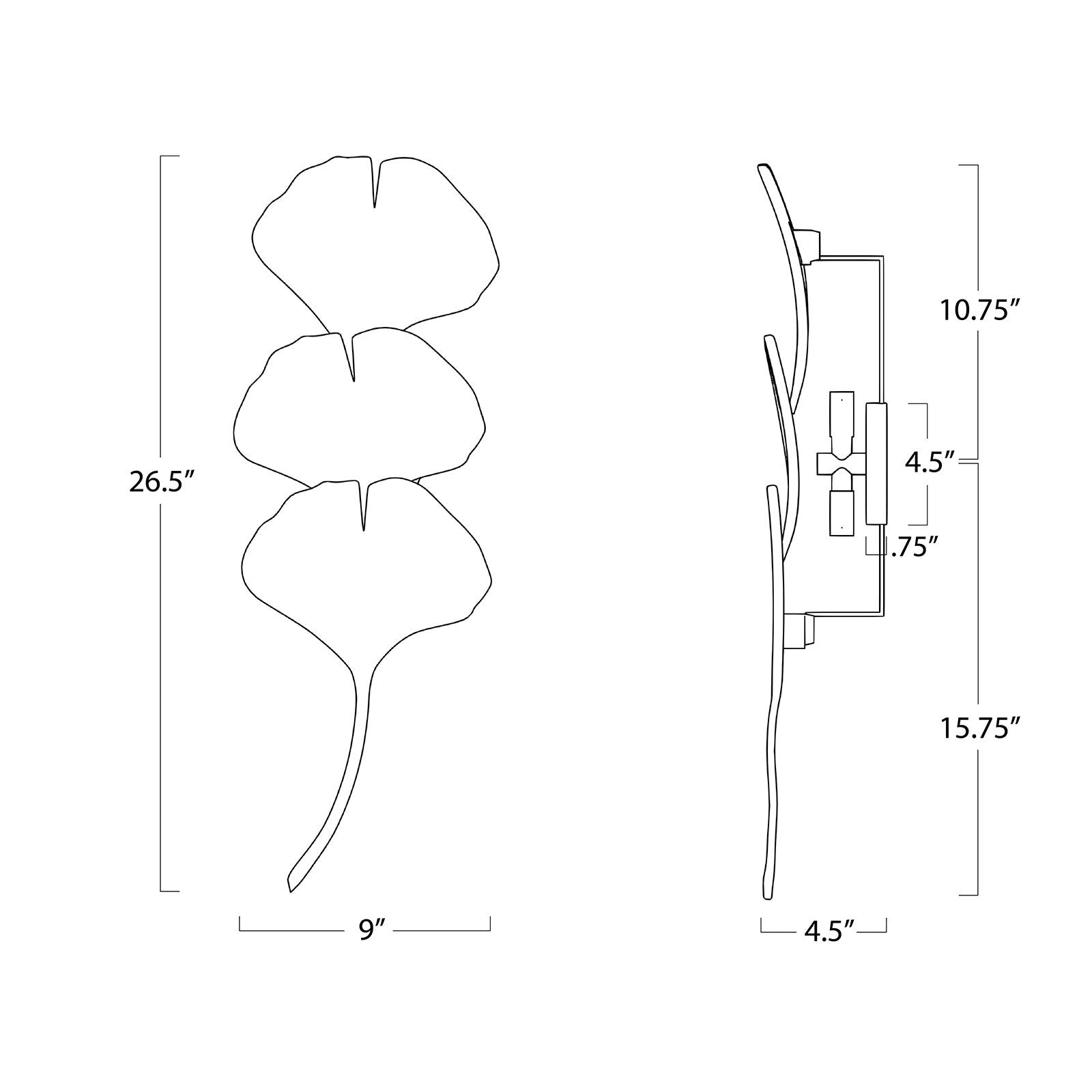 Ginkgo Sconce